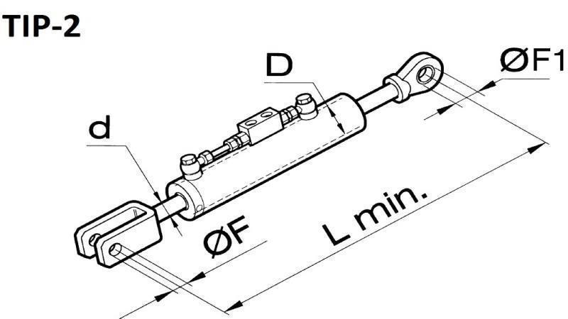 hidravlična dvižna poteznica-class 105/45min.920 tip (2) fi 32/32