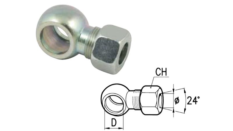 TUBO METÁLICO BANJO 3/8 COM PORCA