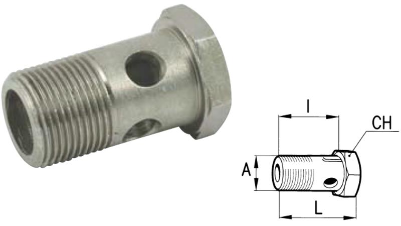 PARAFUSO BLANK HIDRÁULICO 1/8