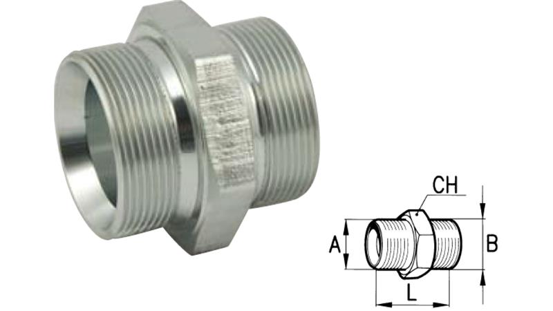 HYDRAULIC STUD FITTING MALE BSP M22x1,5