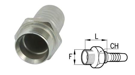 HYDRAULIC FITTING BSP MALE DN13-M18x1,5