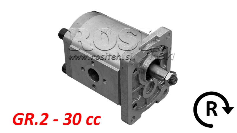 HYDRAULISK PUMPE GR.2 30 CC HØYRE - FLANSER