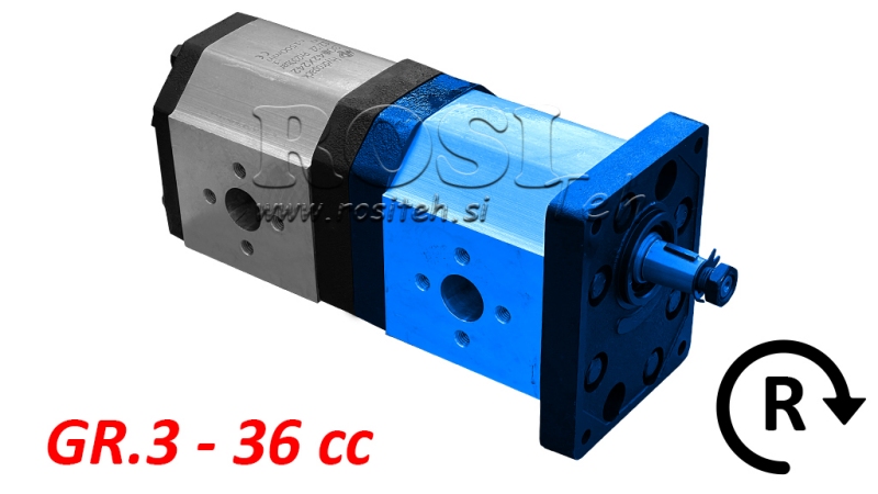 BOMBA HIDRÁULICA 30C36X241 FRONTAL GR.3 36 CC DERECHA