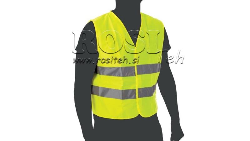 GILET RÉFLÉCHISSANT HAUTE VISIBILITÉ ORANGE/JAUNE