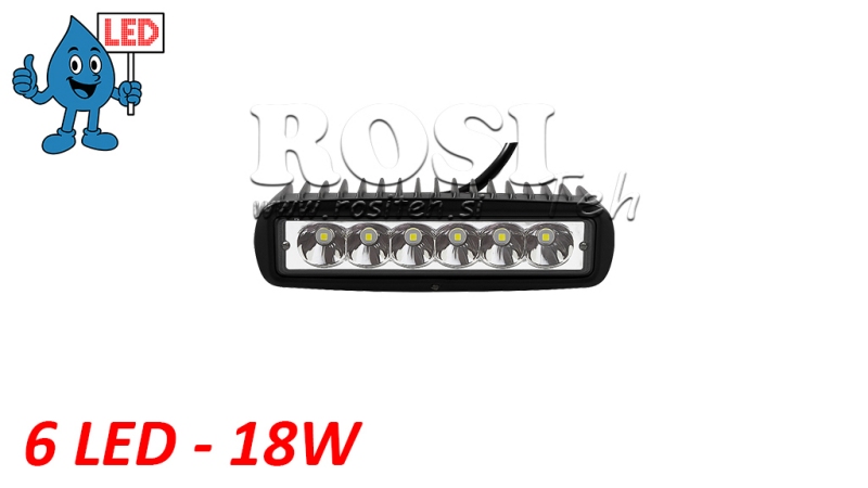 LED РАБОТНА СВЕТЛИНА - СВЕТЛИНА 6 LED 18W 12V-24V
