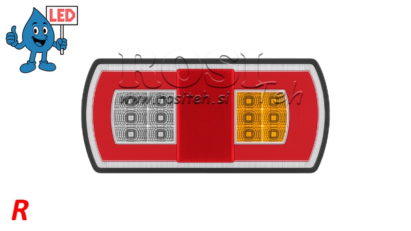 LED ЗАДНА СВЕТЛИНА КОМБИНИРАНА 12/24V ДЯСНА