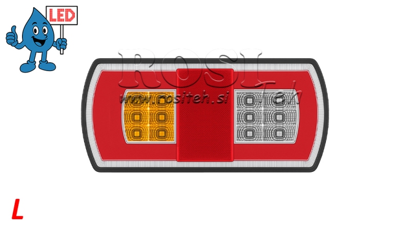 FEU ARRIÈRE LED COMBINÉ 12/24V GAUCHE