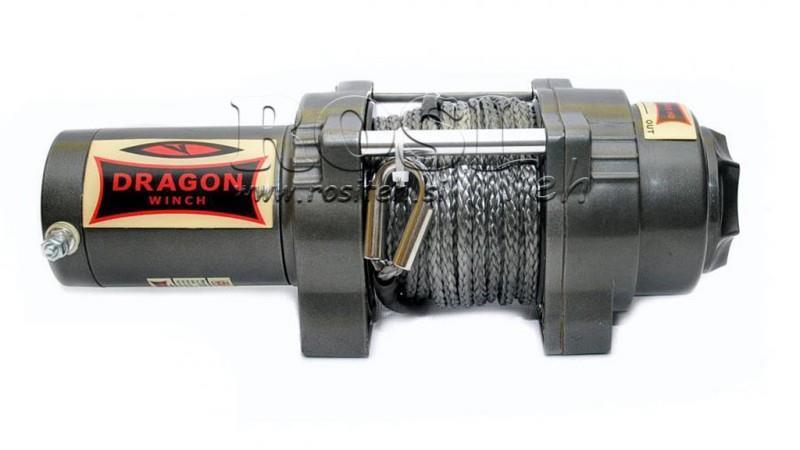12 V ELEKTRINIS WINCH DWH 4500 HD - 2041 kg - SINTEZINĖ VIRVĖ