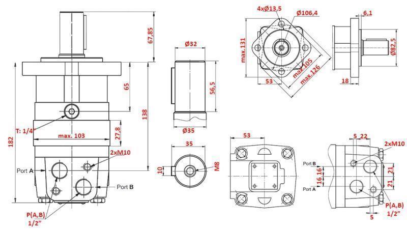ХИДРАВЛИЧЕН МОТОР MS 160
