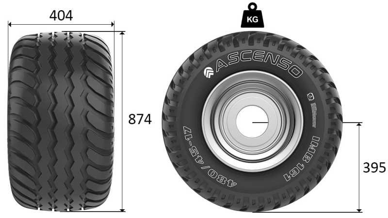 400/60-15,5 ПНЕВМАТИКА AW708 16PL С ПЛАТИШЧЕМ 13,00X15,5