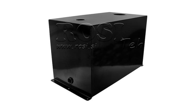 МЕТАЛЕН РЕЗЕРВОАР 100 ЛИТРА КУБ 400x355x753mm ПОДГОТОВКА ЗА ФИЛТЪР ЗА ВРЪЩАНЕ