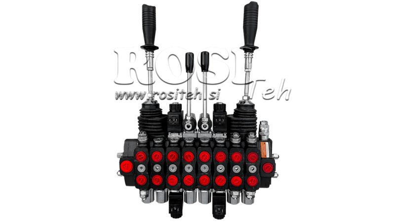 HYDRAULINEN VENTTIILI HIAB 8xPC70 2x JOYSTICK - SÄHKÖKONTROLLI 12V