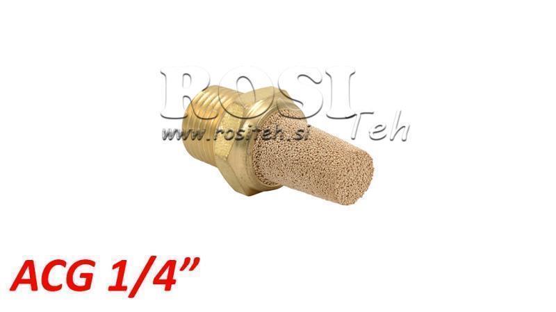 PNEUMATIC MUFFLER MADE OF BRASS ACG 014 HIGH