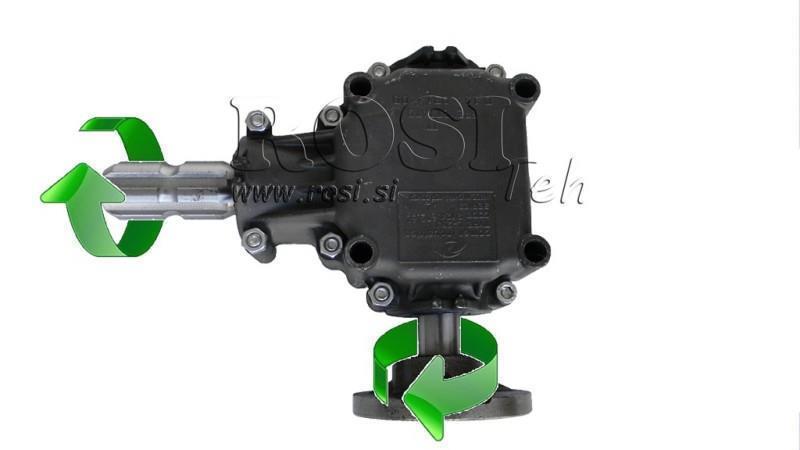 Ъглов редуктор за ляво завъртане