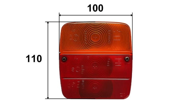 LUMIÈRE SQUARE ARRIÈRE GAUCHE 3 POSITIONS