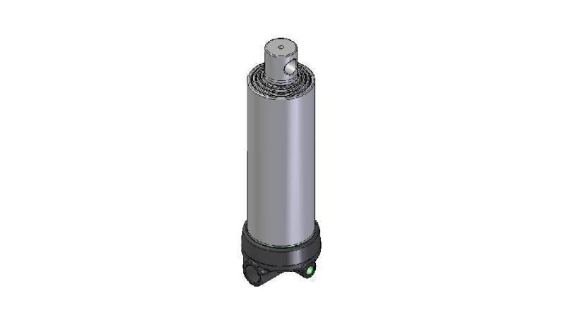3645F -CYLINDER TELESCOPOWY OTWÓR - OTWÓR 4 STOPNIE SKOKU 1190 FI 124