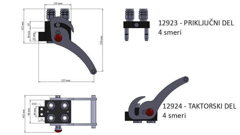 MULTI-FASTER KUPPLUNG 4-Wege BSP1/2 NEUE ART TRAKTOR TEIL