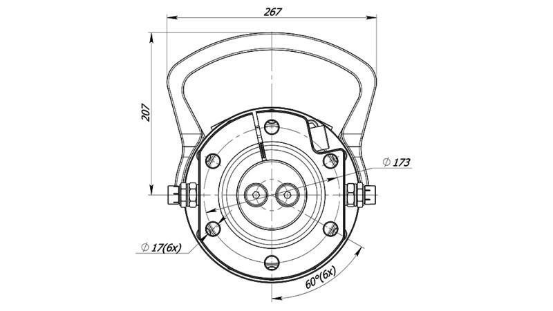 ROTATEUR HYDRAULIQUE 10000/5000 KG AVEC FLASQUE