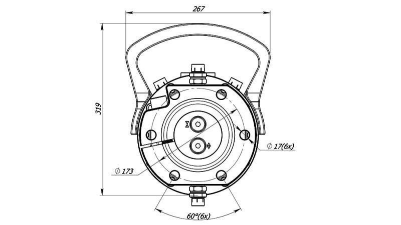 HÜDRAULILINE ROTOR 12000/6000 KG FLANGEGA