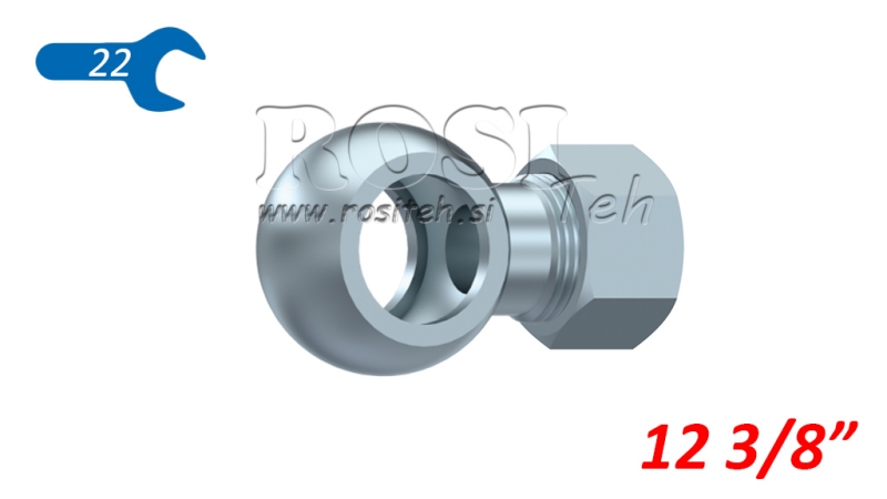 ΜΕΤΑΛΛΙΚΟΣ ΣΩΛΗΝΑΣ BANJO 3/8 ΜΕ ΠΑΞΙΜΑΔΙ