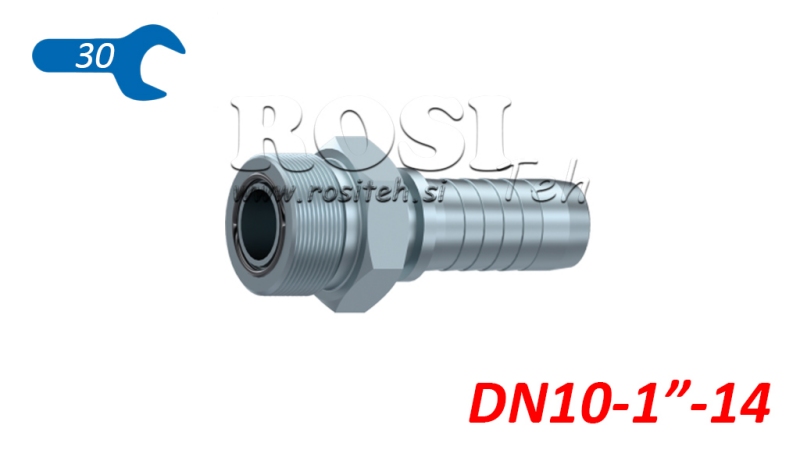 HYDRAULISCHER ANSCHLUSS AGORFS MÄNNLICH DN10-1