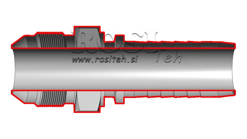 HYDRAULICKÉ PŘIPOJENÍ AGJ JIC74° MUŽ DN38-1 5/8-12