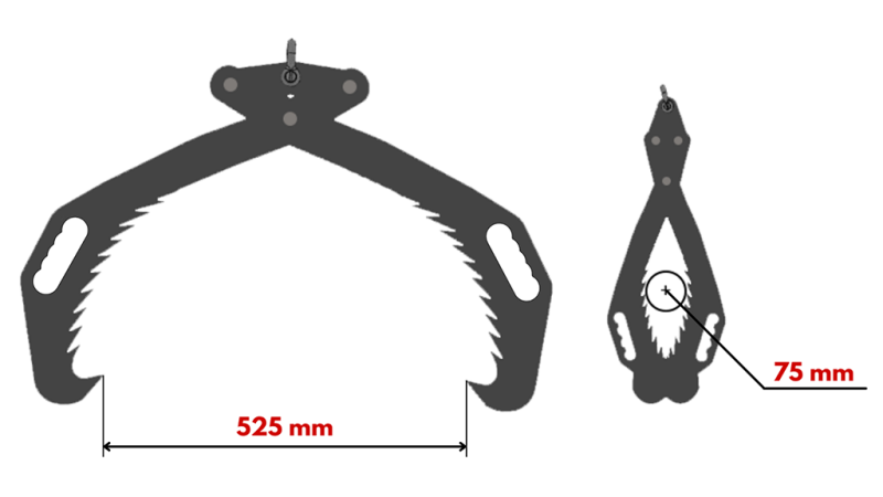 РЪЧЕН ГРАЙФЕР ЗА ГОРСКИ РАБОТИ HD50 (500MM) - БОЯДИСАНА