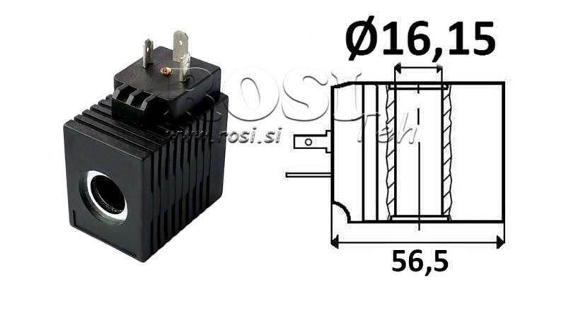 ELECTROMAGNETIC COIL 24V DC - CB12 - fi 16.15mm-52mm 16W