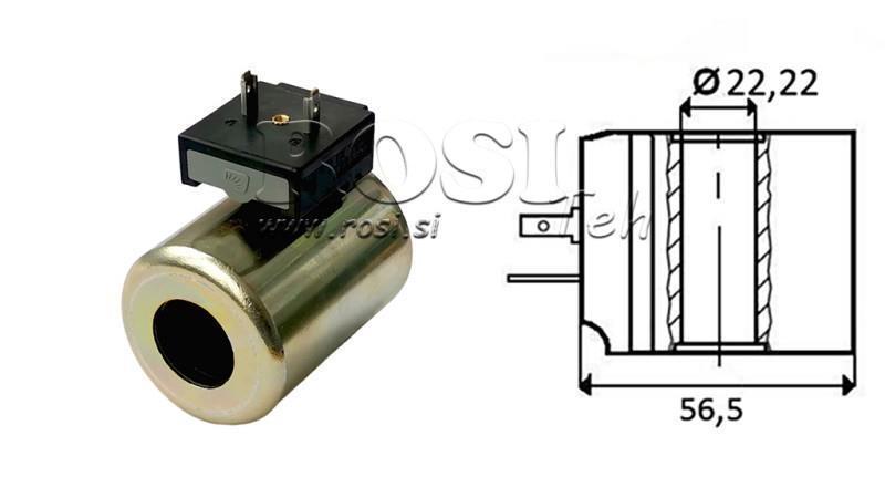 Bobină ELECTROMAGNETICĂ 24V DC - CB14 - fi 22.22mm-59mm 30W