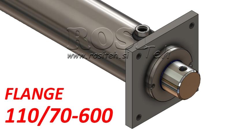 ΥΔΡΑΥΛΙΚΟΣ ΚΥΛΙΝΔΡΟΣ ΜΕ ΠΛΑΚΑ ΣΤΗΡΙΞΗΣ 110/70-600