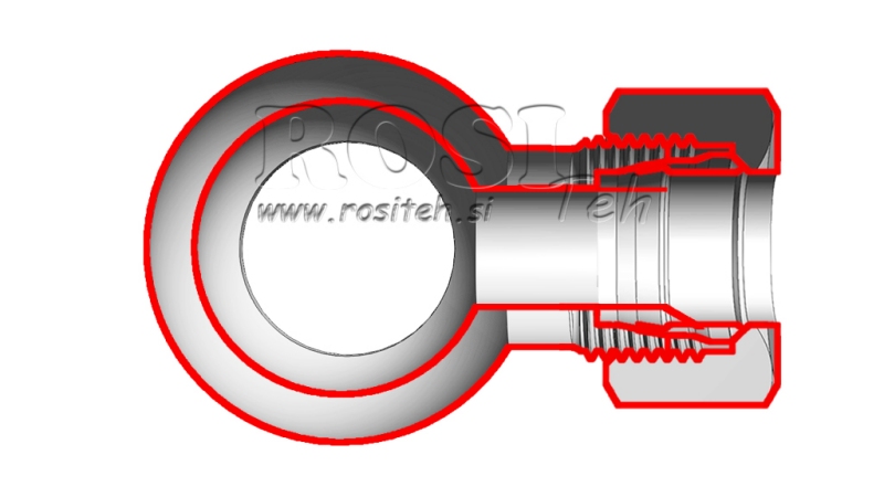 ΜΕΤΑΛΛΙΚΟΣ ΣΩΛΗΝΑΣ BANJO 3/8 ΜΕ ΠΑΞΙΜΑΔΙ