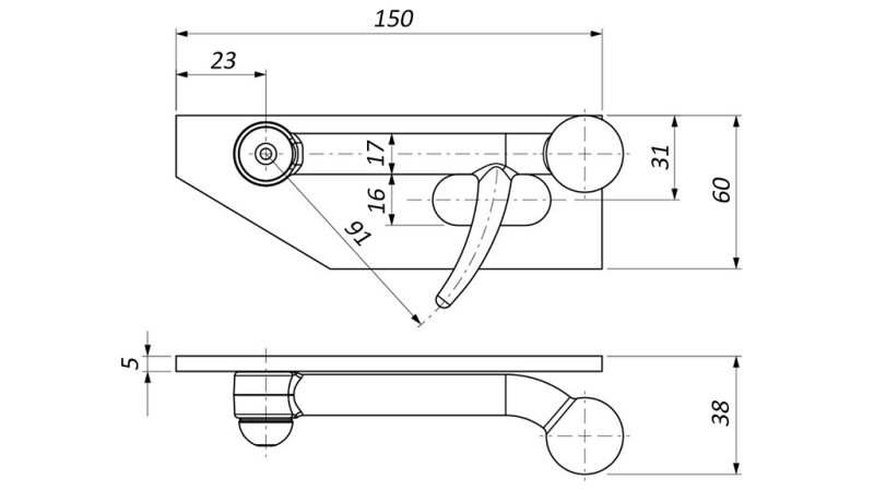 ЗАТВОРНА СТРАНИЧНА ПЛОЧА ЛЯВА