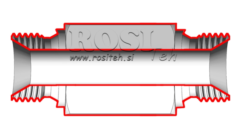 HYDRAULIKADAPTER MÄNNLICH-MÄNNLICH 1/4