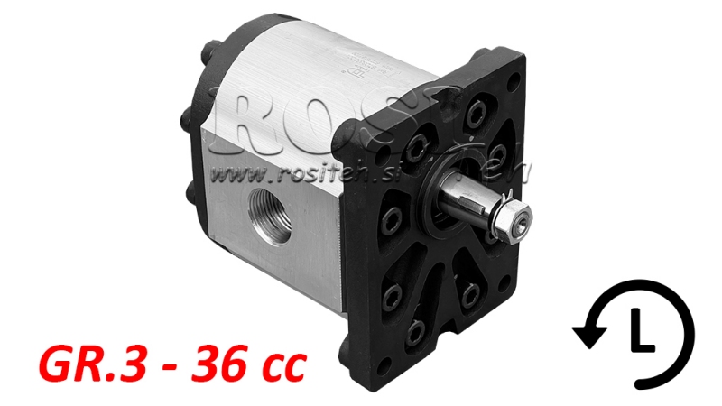 HYDRAULIC PUMP GR.3 36 CC LEFT - THREAD