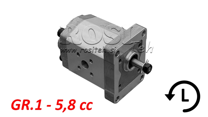 HYDRAULISK PUMP GR.1 5.8 CC VÄNSTER - FLANGE