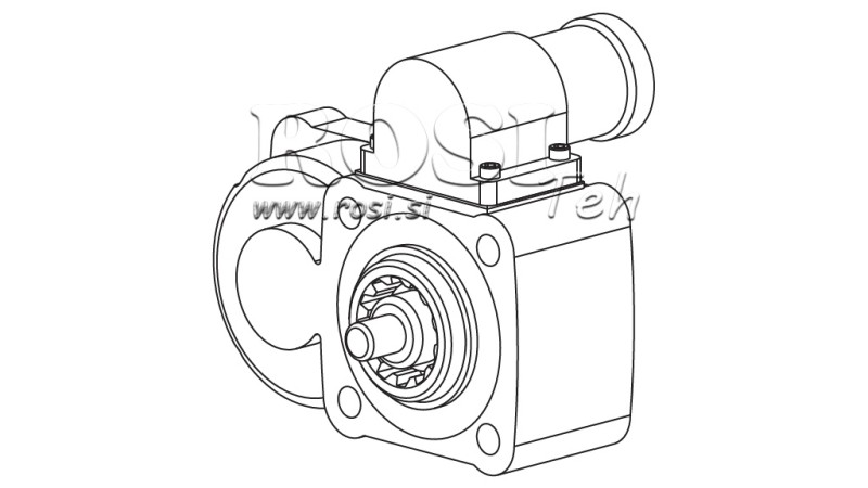 GEAR DRIVE FOR HYDRAULIC PUMP - ZF2