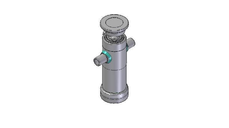 2033S -TELESCOPISK CYLINDER STANDARD/BOLL 3 STEG SLAG 683 DIAMETER 95