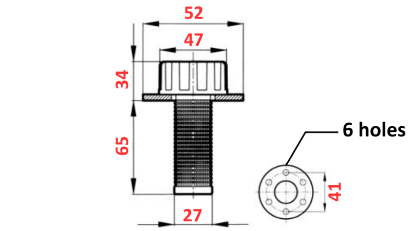 HYDRAULISK FYLLFILTER LITEN