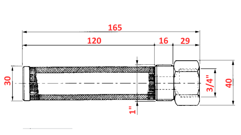 HYDRAULICKÝ RÚRKOVÝ FILTER 250 μm 3/4