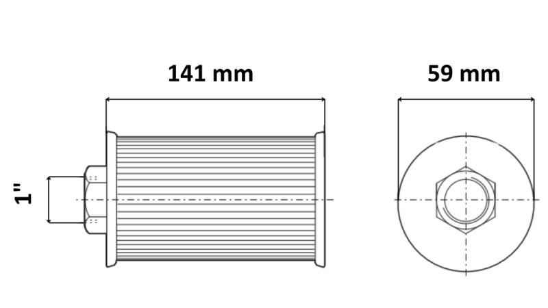 HYDRAULIC SUCTION FILTER - METAL 1