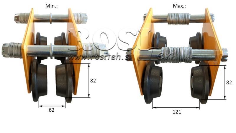 CARRELLO A MANO PER ASCENSORI INDUSTRIALI DWI 0,5 T