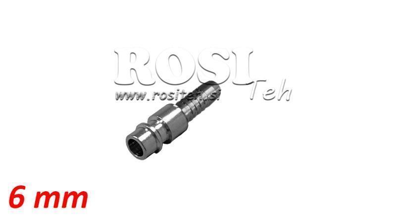 INNESTO RAPIDO PNEUMATICO MASCHIO TUBO 6 mm - DN7,2