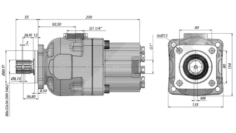 HIDRAVLIČNA BATNA ČRPALKA -80cc - 270 bar