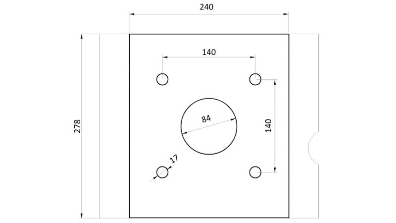 STEN GREB BSG 400 TG 1000 kg - 1100 mm