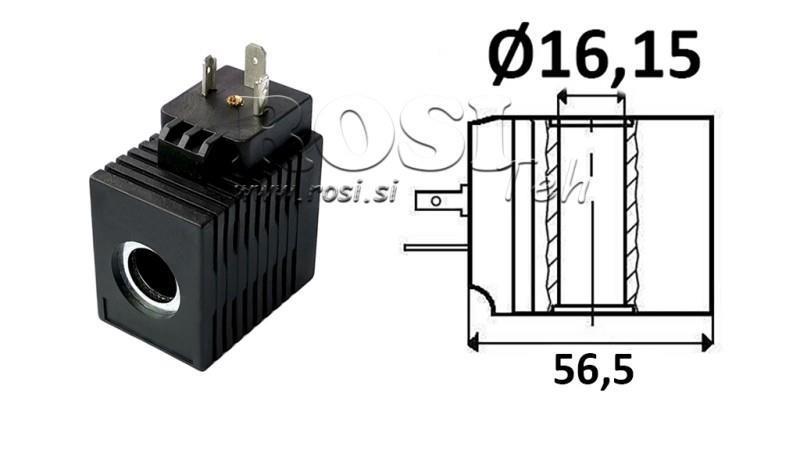 ELEKTROMAGNETISCHE SPULE 12V DC - CB12 - fi 16.15mm-52mm 16W IP65