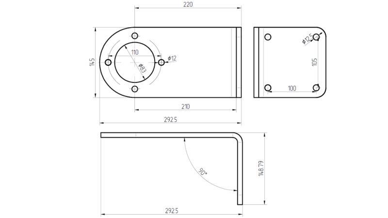 NOSILEC MOŠKEGA MULTIPLIKATORJA -  dimenzije