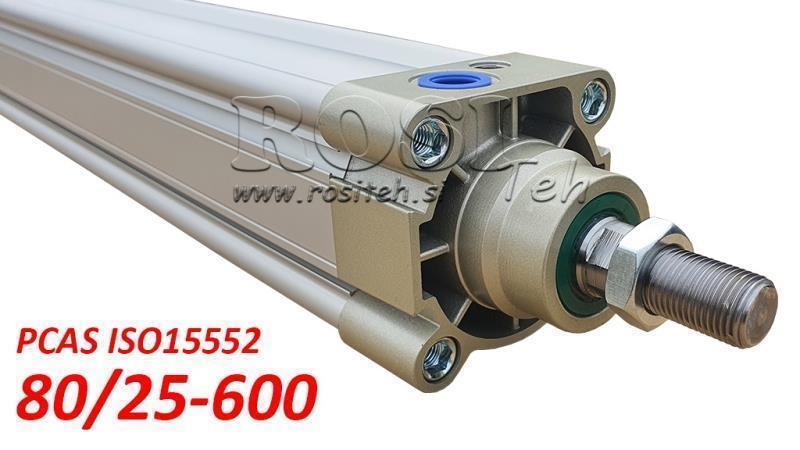 PNEUMATISK CYLINDER PCAS 80/25-600 BE ISO15552