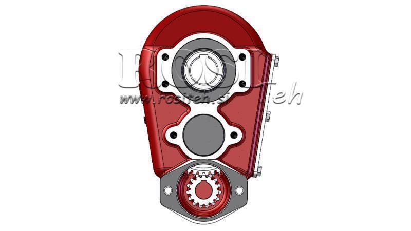 REDUCTOR - MULTIPLICATOR RT150 FOR HYDRAULIC MOTOR MP/MR/MS/MH gear ratio 12:1