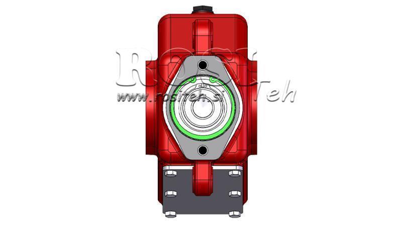 REDUKTOR - SZOROZÓ RT200 ZA HIDRAULIKUS MOTOR MP/MR arány 16,4:1