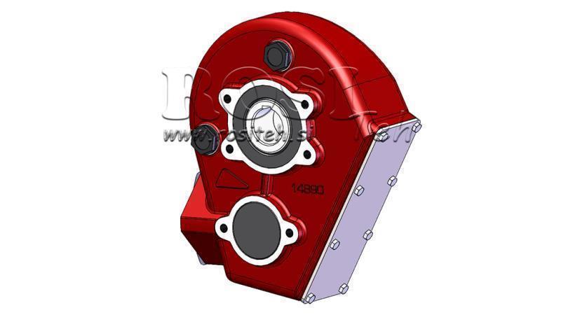 REDUCTOR - MULTIPLICATOR RT250 FOR HYDRAULIC MOTOR MP/MR/MS gear ratio 21,1:1